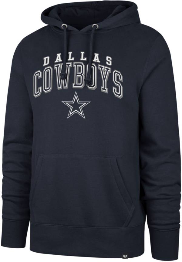 ‘47 Men's Dallas Cowboys Double Decker Navy Headline Hoodie