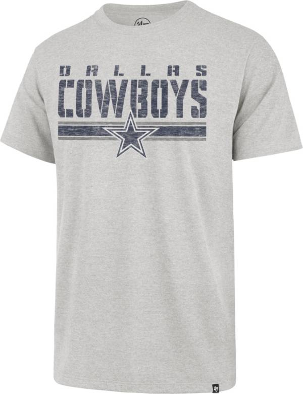 '47 Men's Dallas Cowboys Franklin Stripe Grey T-Shirt