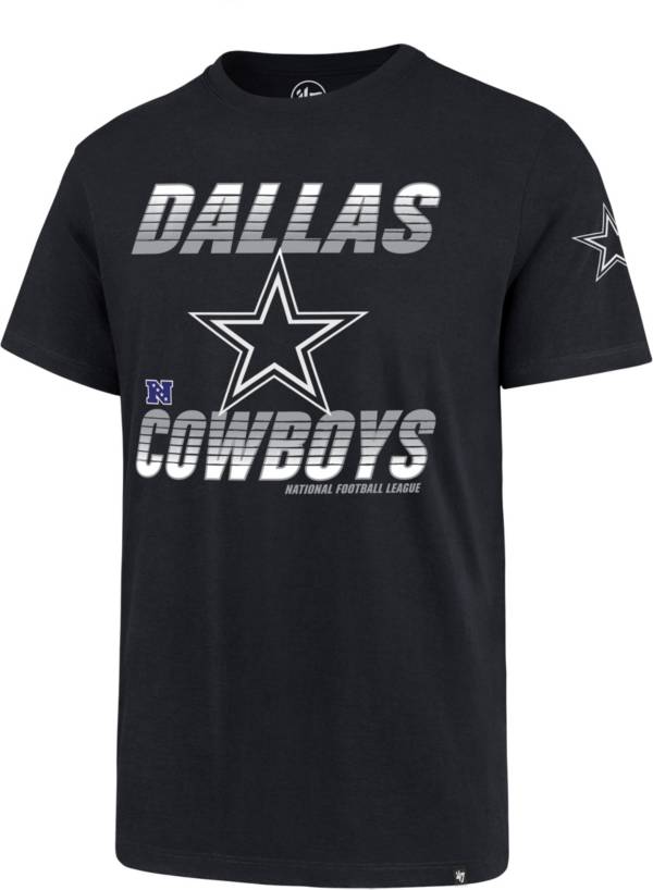 '47 Men's Dallas Cowboys Rush Super Rival Navy T-Shirt