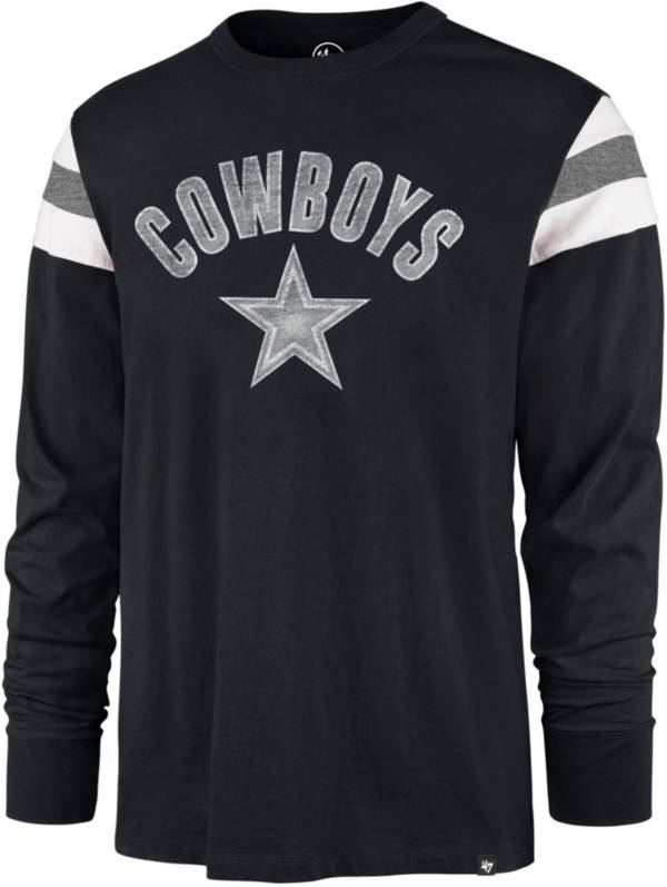 47 Men's Dallas Cowboys Navy Rooted Long Sleeve T-Shirt