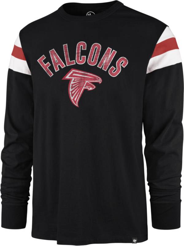 '47 Men's Atlanta Falcons Black Rooted Long Sleeve T-Shirt