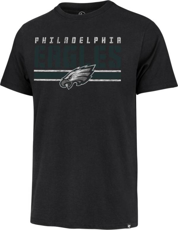 '47 Men's Philadelphia Eagles Black Stripe Franklin T-Shirt