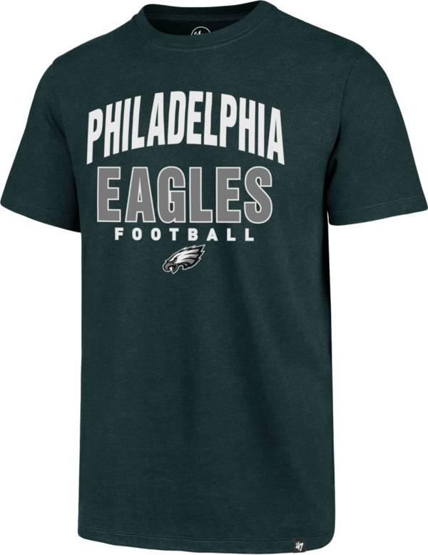 '47 Men's Philadelphia Eagles Green Trackdown Club T-Shirt