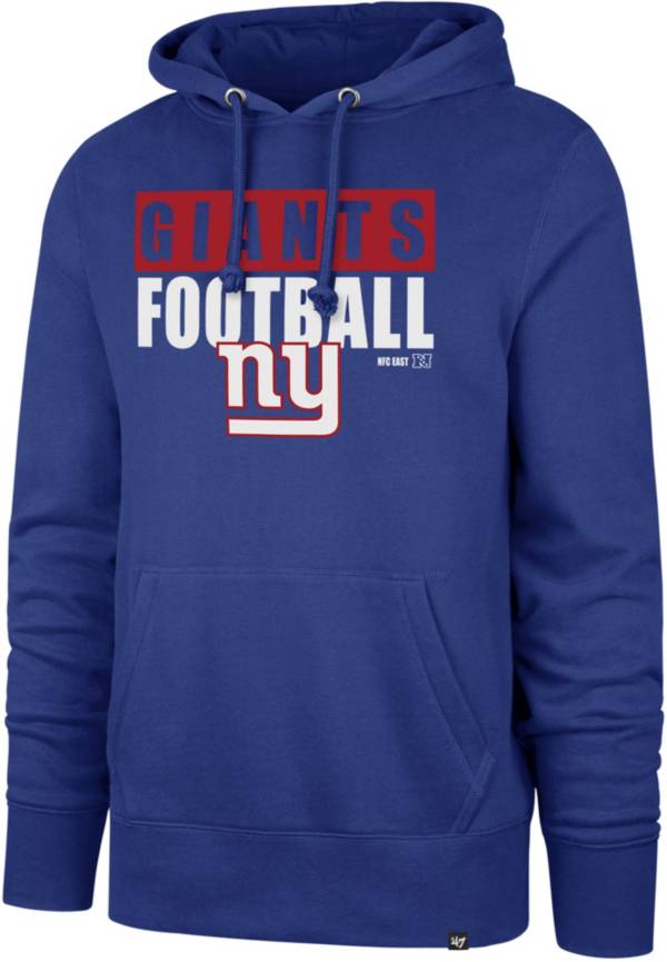 '47 Men's New York Giants Blockout Royal Headline Hoodie