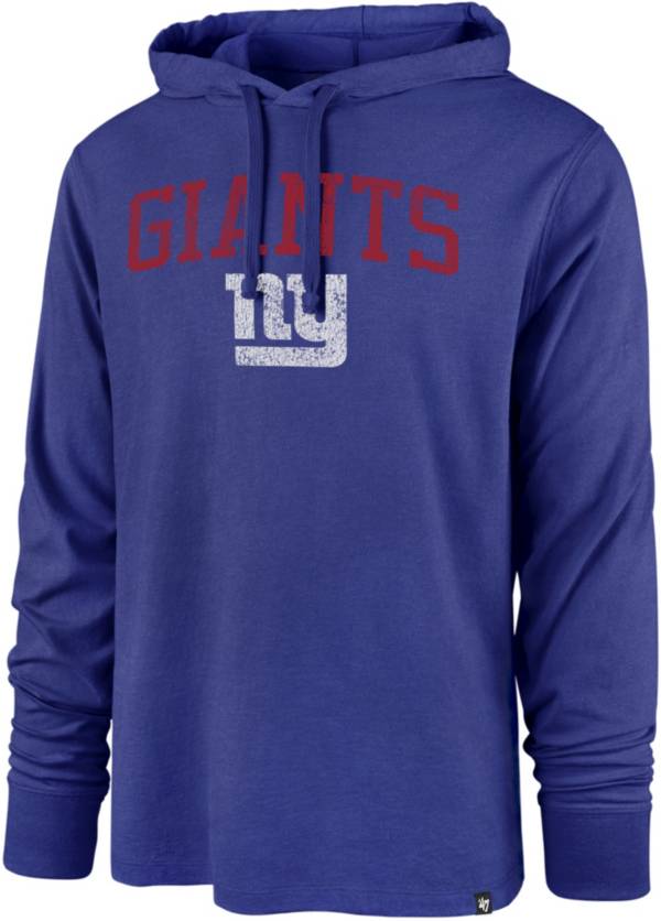 ‘47 Men's New York Giants Club Royal Hooded Long Sleeve T-Shirt