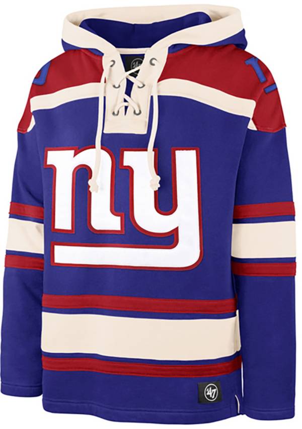 ‘47 Men's New York Giants Lacer Royal Hoodie