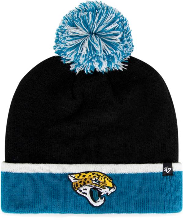 ‘47 Men's Jacksonville Jaguars Baraka Black Cuffed Pom Knit