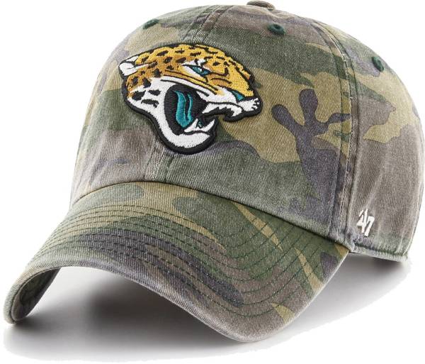 '47 Men's Jacksonville Jaguars Camo Adjustable Clean Up Hat