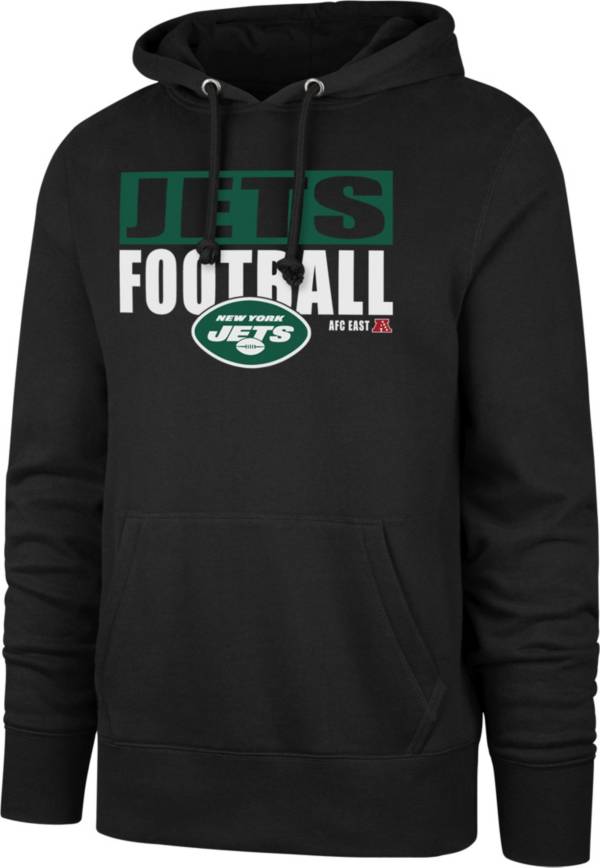 '47 Men's New York Jets Blockout Black Headline Hoodie