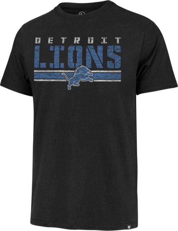 '47 Men's Detroit Lions Black Franklin Stripe T-Shirt