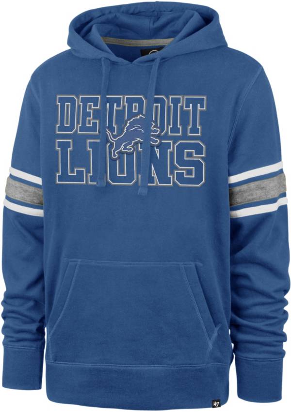'47 Men's Detroit Lions Blue Stripe Hoodie product image
