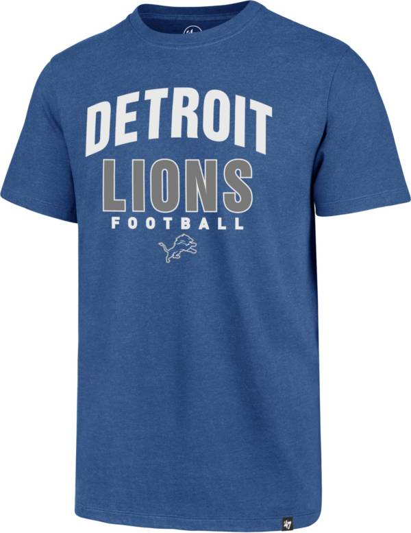 '47 Men's Detroit Lions Blue Trackdown Club T-Shirt product image