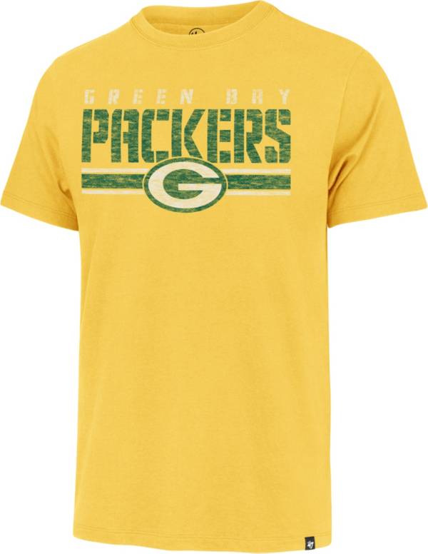 '47 Men's Green Bay Packers Gold Franklin Stripe T-Shirt product image
