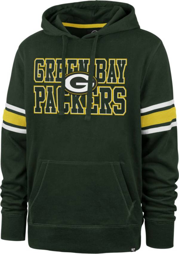 '47 Men's Green Bay Packers Green Stripe Hoodie