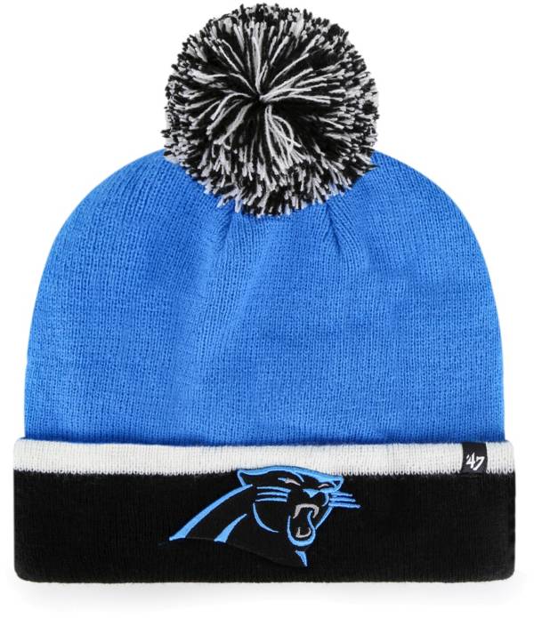 ‘47 Men's Carolina Panthers Baraka Blue Cuffed Pom Knit