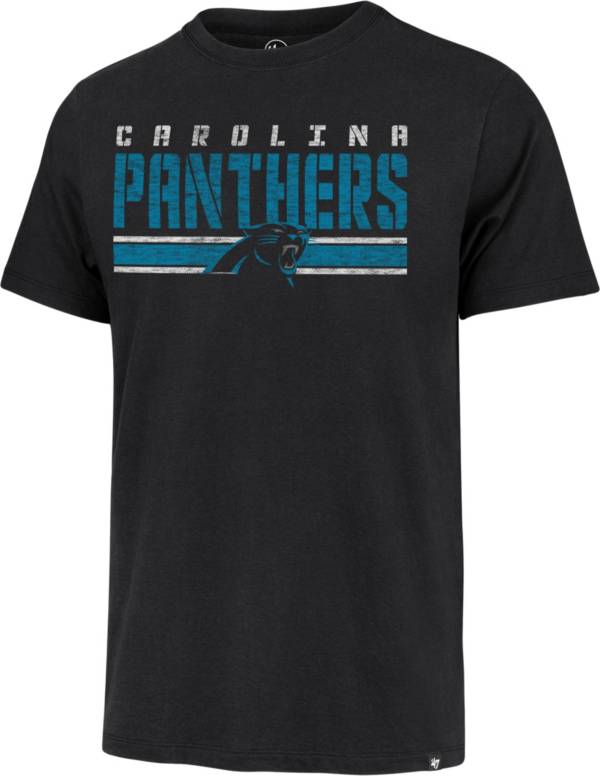 '47 Men's Carolina Panthers Black Stripe Franklin T-Shirt