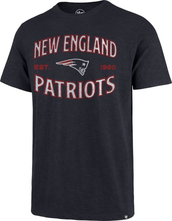 '47 Men's New England Patriots Navy Offset Scrum T-Shirt