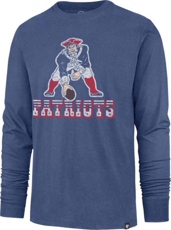 '47 Men's New England Patriots Replay Franklin Legacy Blue Long Sleeve T-Shirt
