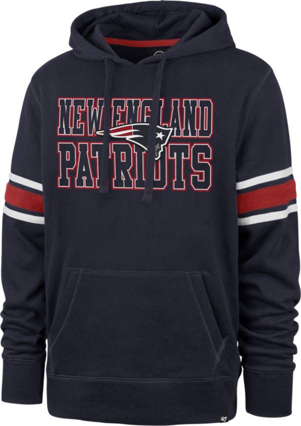 '47 Men's New England Patriots Navy Stripe Hoodie