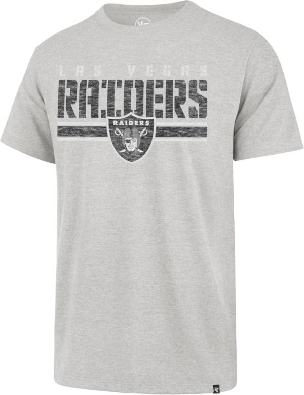 '47 Men's Las Vegas Raiders Grey Franklin Stripe T-Shirt