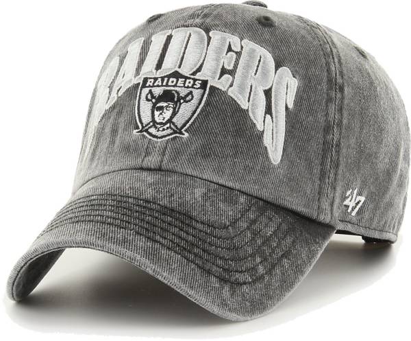 '47 Men's Las Vegas Raiders Black Apollo Throwback Adjustable Hat