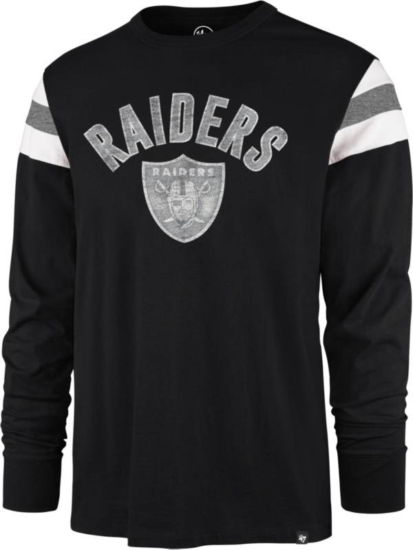 '47 Men's Las Vegas Raiders Black Rooted Long Sleeve T-Shirt