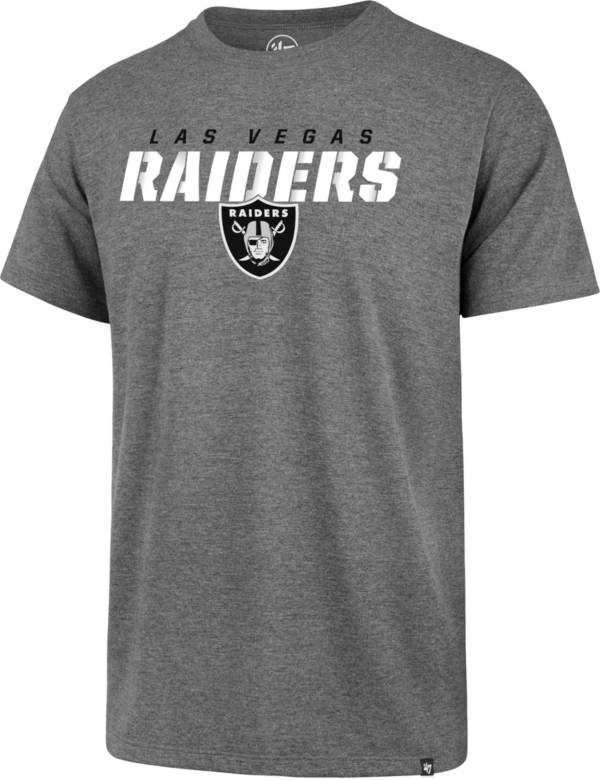 '47 Men's Las Vegas Raiders Traction Rival Grey T-Shirt