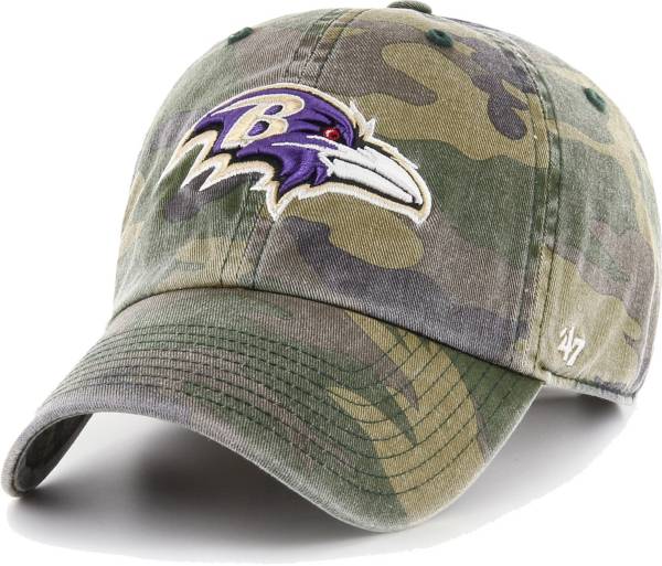 '47 Men's Baltimore Ravens Camo Reign Clean Up Adjustable Hat product image