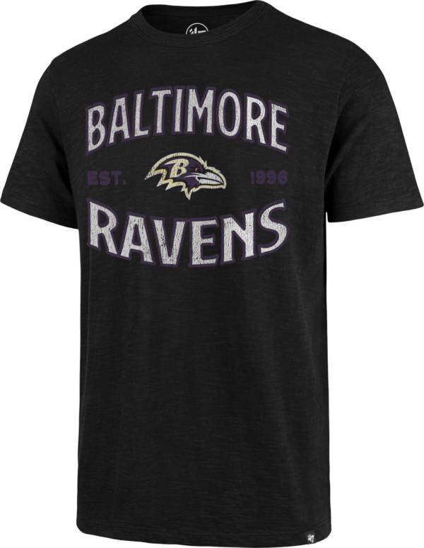 '47 Men's Baltimore Ravens Black Offset Scrum T-Shirt