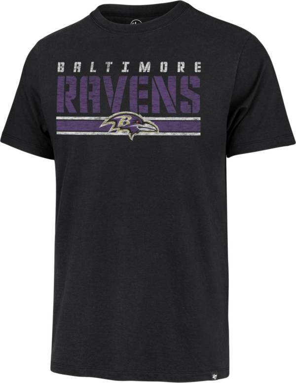 '47 Men's Baltimore Ravens Black Stripe Franklin T-Shirt