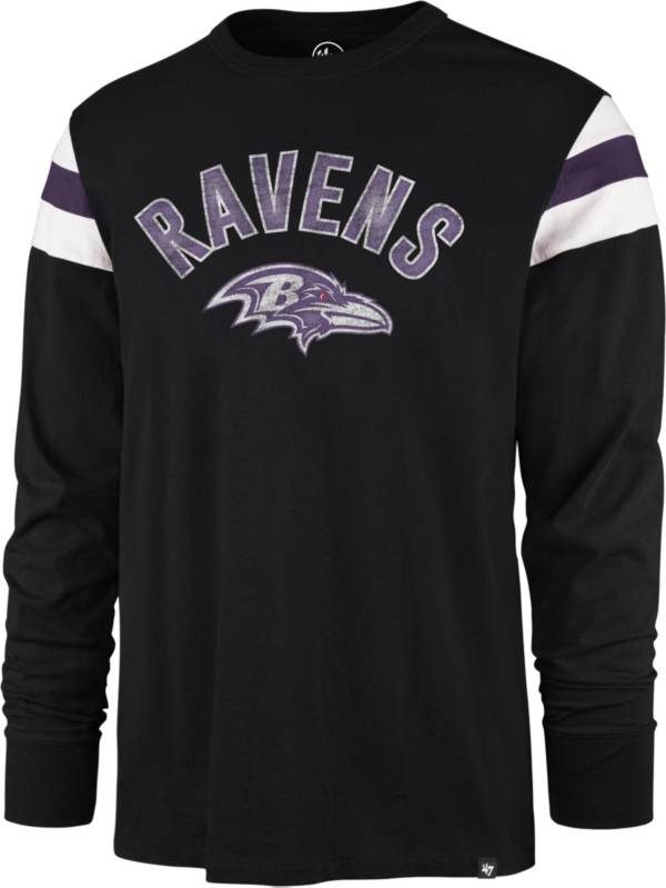 '47 Men's Baltimore Ravens Black Rooted Long Sleeve T-Shirt