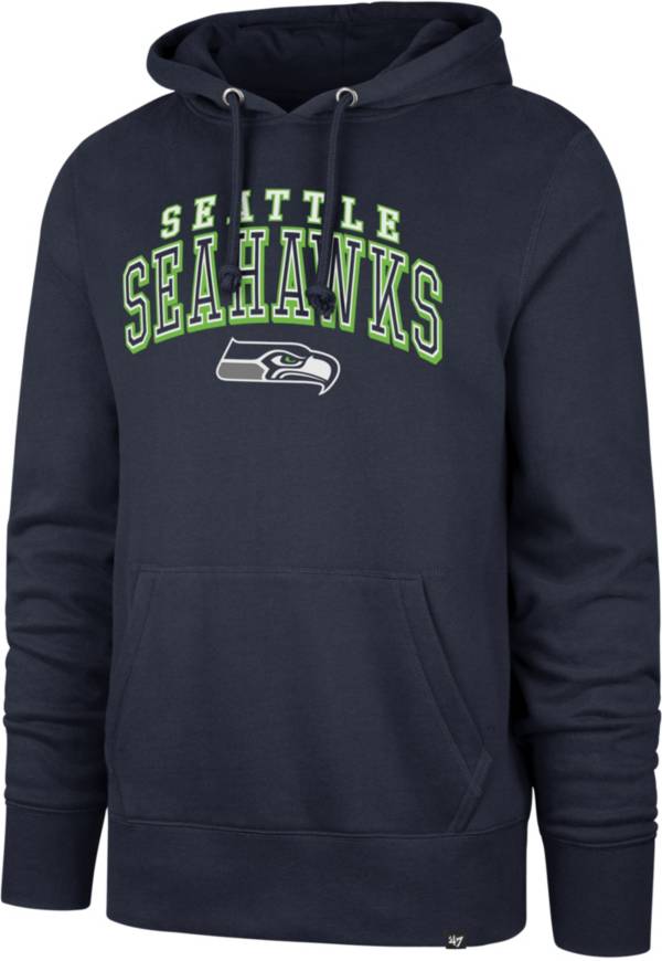 '47 Men's Seattle Seahawks Navy Double Decker Headline Hoodie