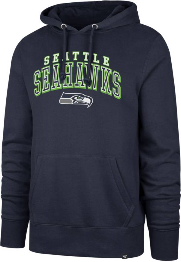 '47 Men's Seattle Seahawks Navy Double Decker Headline Hoodie