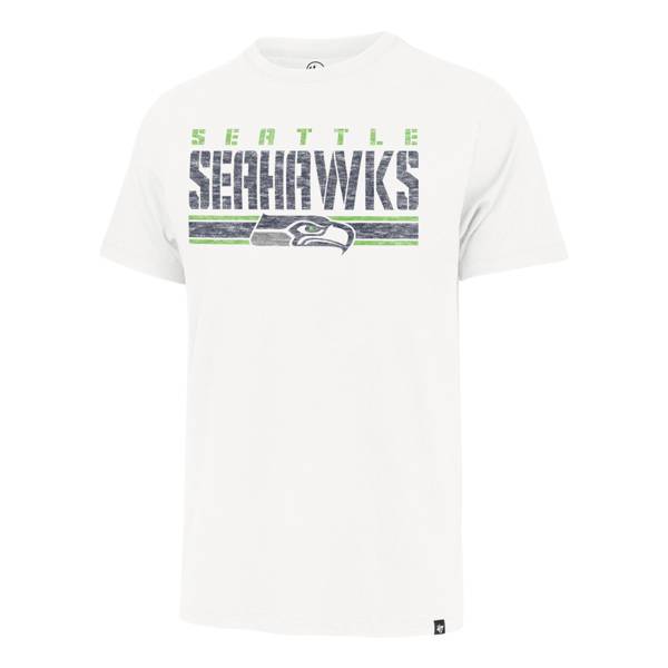 '47 Men's Seattle Seahawks White Franklin Stripe T-Shirt