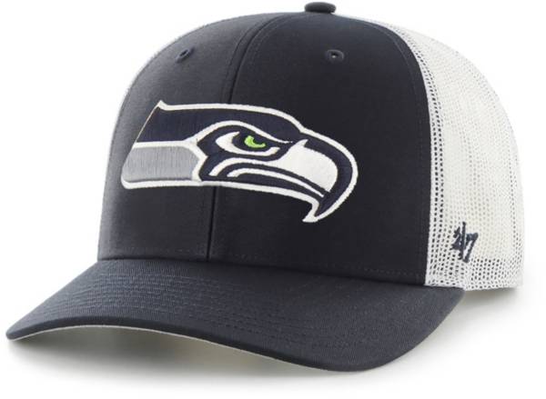 '47 Men's Seattle Seahawks Navy Adjustable Trucker Hat