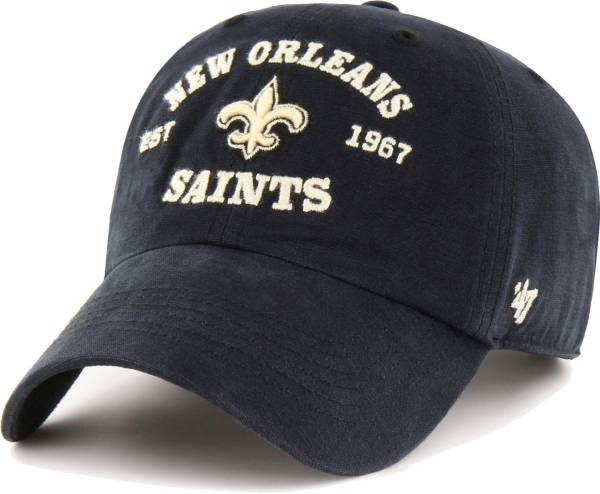 '47 Men's New Orleans Saints Black Reign Brockman Adjustable Hat