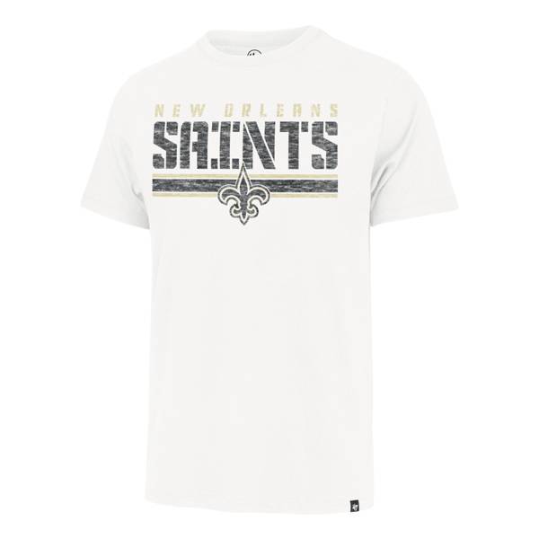 '47 Men's New Orleans Saints White Franklin Stripe T-Shirt