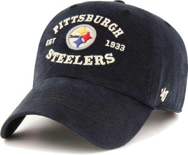 '47 Men's Pittsburgh Steelers Black Reign Brockman Adjustable Hat