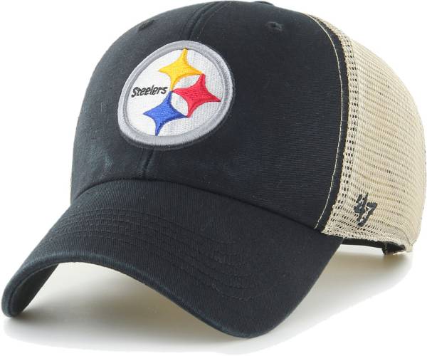 '47 Men's Pittsburgh Steelers Black Flagship MVP Adjustable Hat