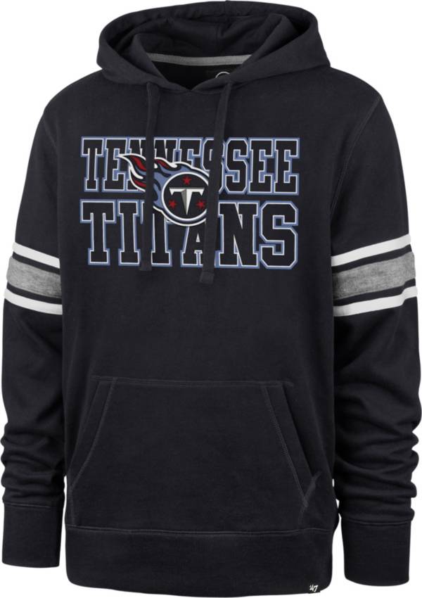 '47 Men's Tennessee Titans Navy Stripe Hoodie