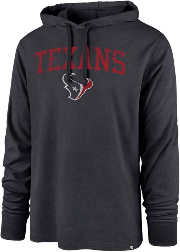 ‘47 Men's Houston Texans Club Navy Hooded Long Sleeve T-Shirt product image