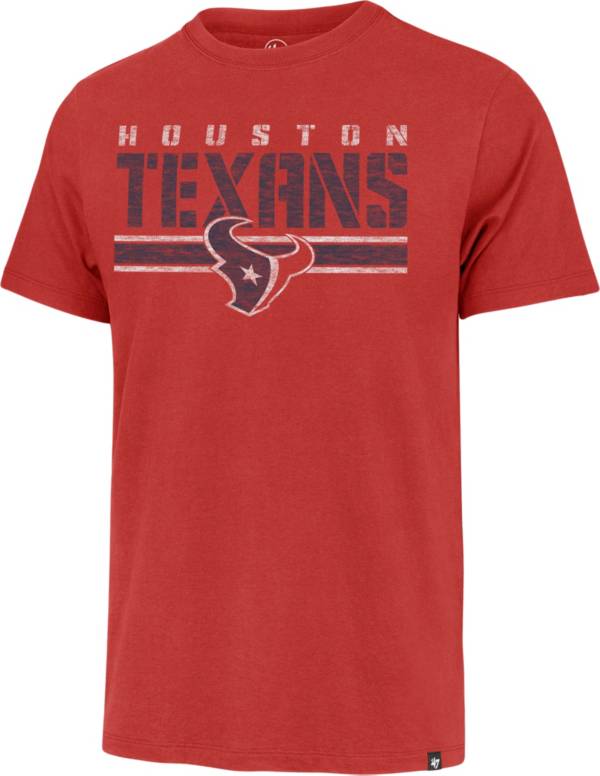 '47 Men's Houston Texans Red Franklin Stripe T-Shirt