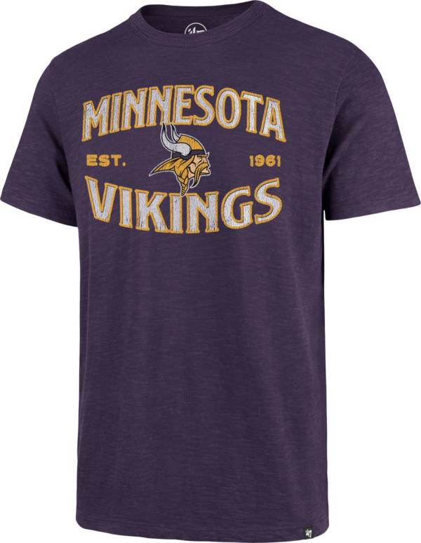 '47 Men's Minnesota Vikings Purple Offset Scrum T-Shirt