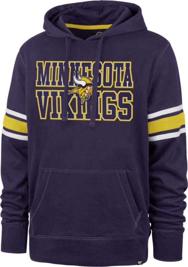 '47 Men's Minnesota Vikings Purple Stripe Hoodie