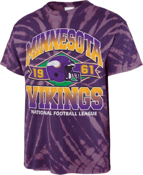 '47 Men's Minnesota Vikings Tie Dye Tubular T-Shirt