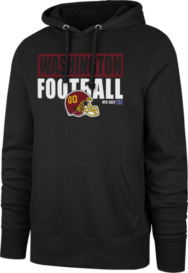 '47 Men's Washington Football Team Blockout Black Headline Hoodie
