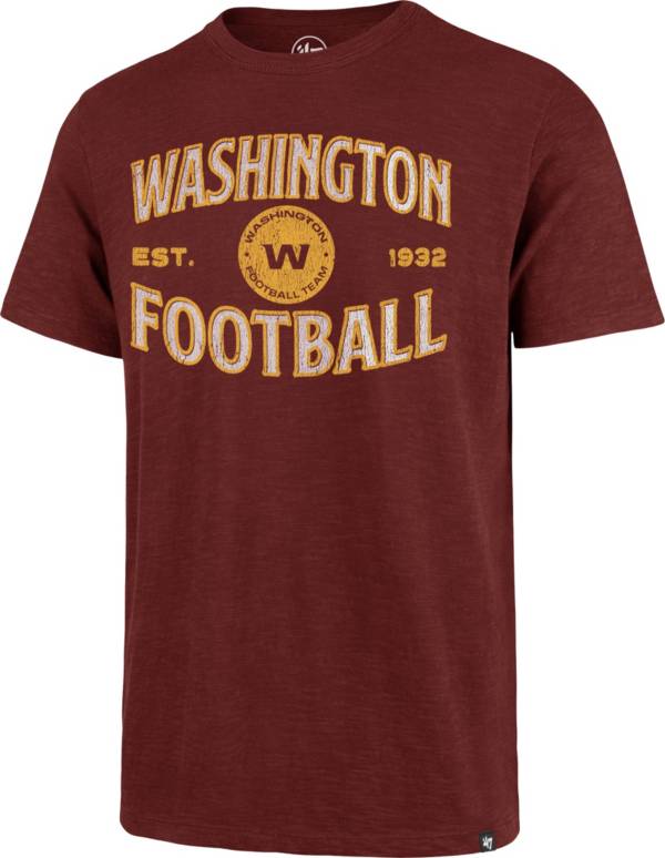 '47 Men's Washington Football Team Dark Red Offset Scrum T-Shirt