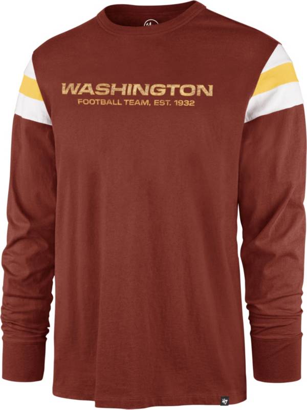 '47 Men's Washington Football Team Red Rooted Long Sleeve T-Shirt