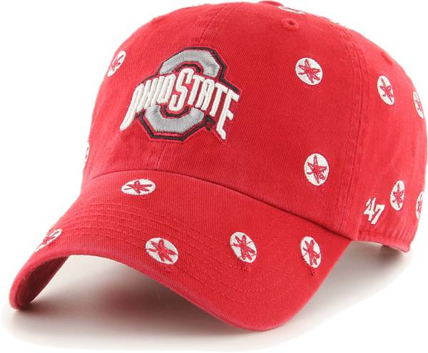 ‘47 Women's Ohio State Buckeyes Scarlet Confetti Adjustable Hat