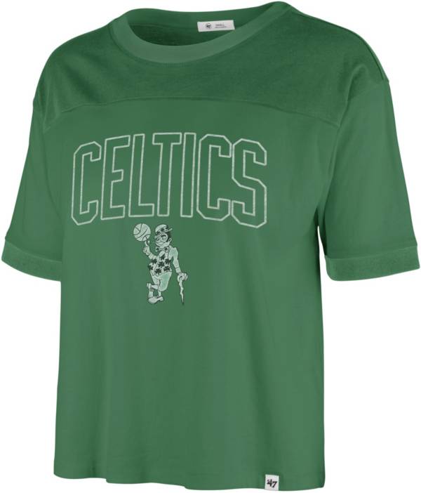 '47 Women's 2021-22 City Edition Boston Celtics Green Billie Cropped T-Shirt